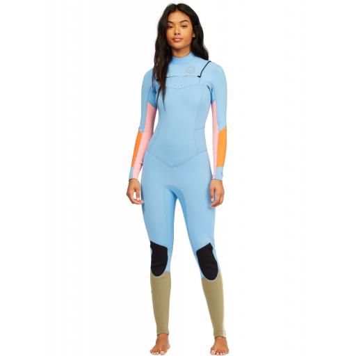 BILLABONG WOMENS SALTY DAYZ 5-4MM CHEST ZIP WETSUIT